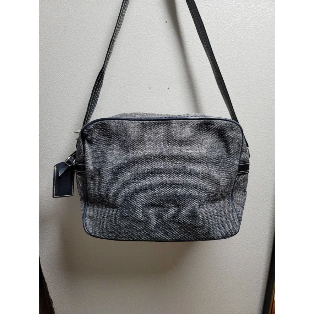 Vtg Jordache Shoulder Travel Overnight Bag Tweed Luggage